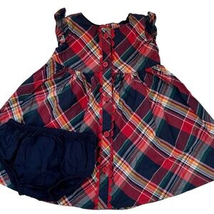 Gymboree Plaid Baby Dress with Bloomers NEW NO TAGS